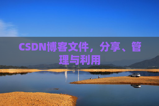 CSDN博客文件，分享、管理与利用